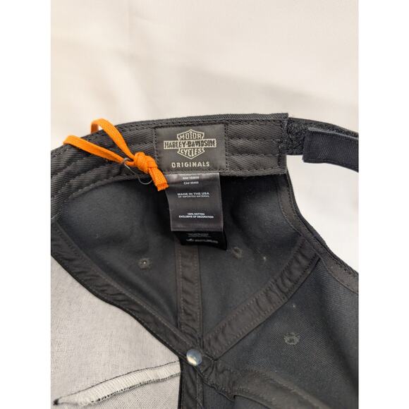 NWT Harley Davidson Men's MKE-WI-USA Twill Cap in Black, Adjustable - Picture 5 of 6